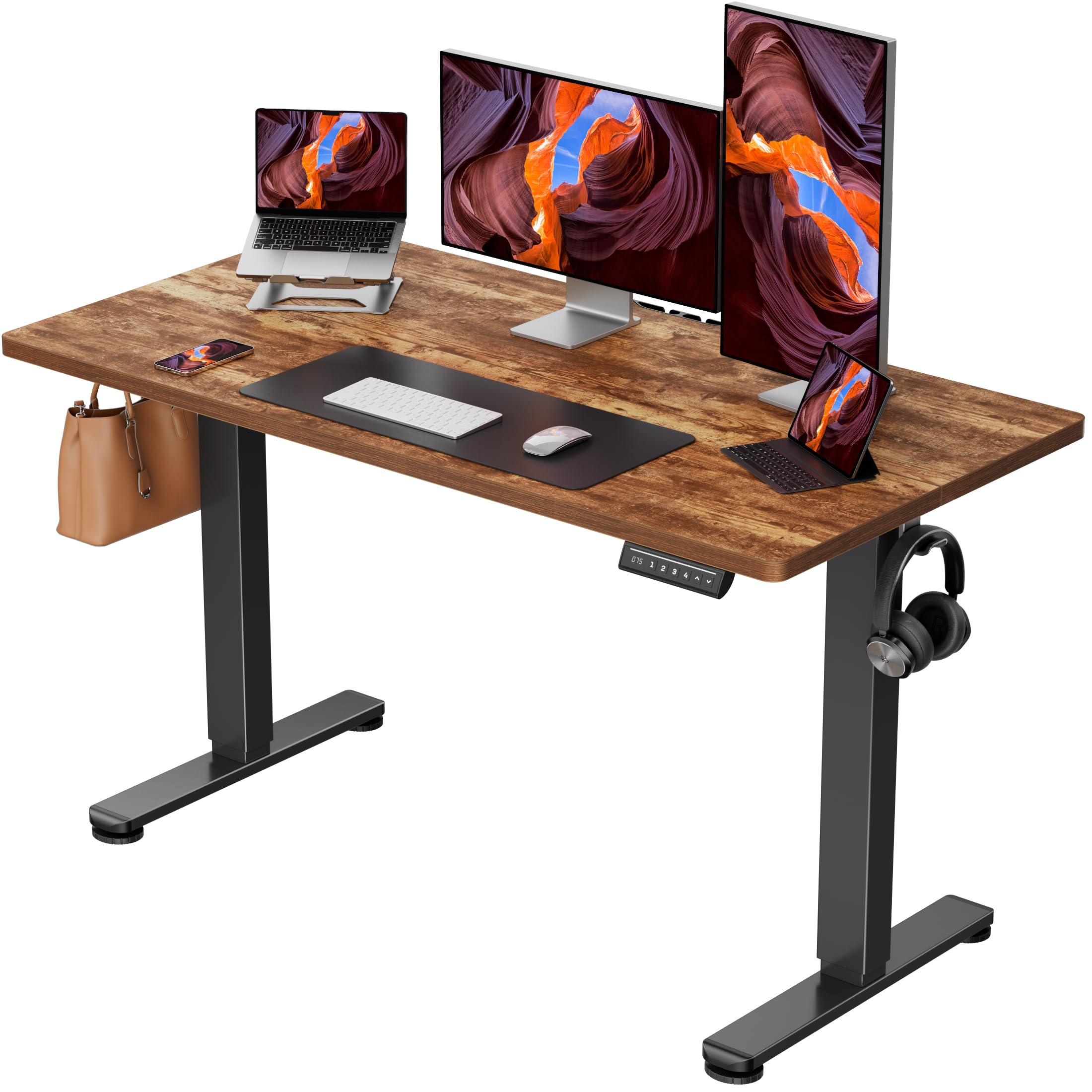 ErGear Height Adjustable Electric Standing Desk, Sit Stand up Desk, Memory Computer Home Office Desk