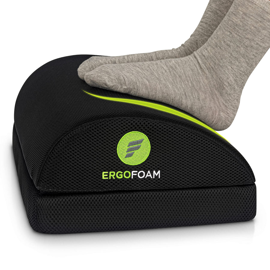 Adjustable Ergonomic Under-Desk Footrest with Teardrop Design