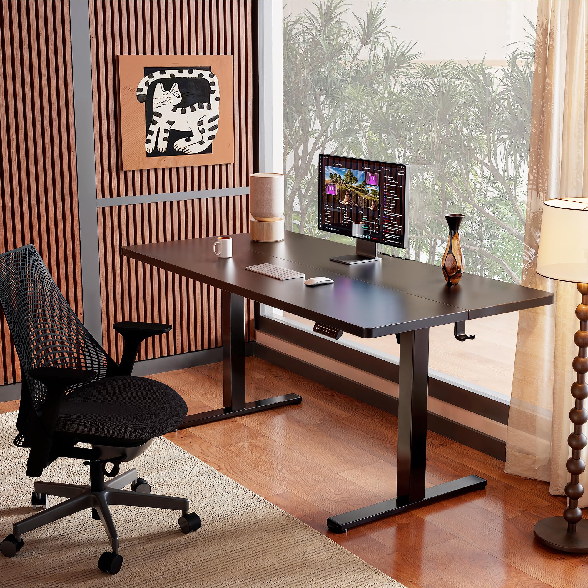ErGear Height Adjustable Electric Standing Desk, Sit Stand up Desk, Memory Computer Home Office Desk